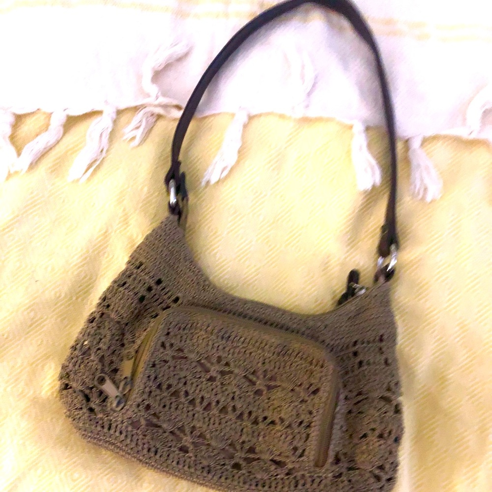 Handmade/crocheted tan bag 🤎